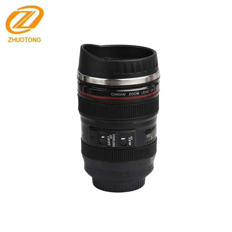 Insulated funny BPA free stainless steel camera lens coffee mug