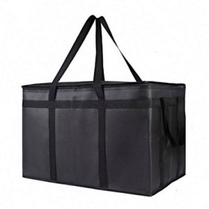 Nouvelle sacoche isotherme carrée 79L pour livraison de pizzas, sacs de transport épais pour aliments, glacière en aluminium pour moto - Product Image 1