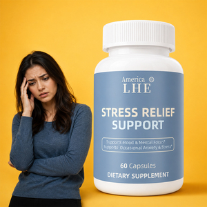 Suplemento Nutracéutico para el Estrés, Fabricante de Suplementos para Mejorar el Apoyo al Estrés, Calma y Relajación, 60 Cápsulas de Apoyo para Mejorar el Estrés - Product Image 1