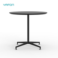 Petite table d'appoint ronde pour canapé, table basse en métal pour zone de négociation commerciale