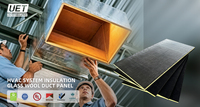 Panneau de laine de verre ignifuge avec revêtement renforcé pour isolation thermique et acoustique des systèmes CVC – Fourniture directe usine