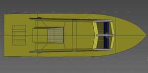 Bateau en aluminium personnalisé avec coque en aluminium et en parfait état - Product Image 2