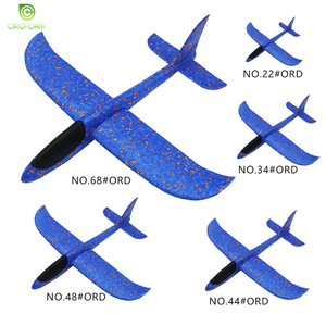 Circfoam 48CM köpük planör uçak Juguetes çocuklar açık oyun el atma köpük uçak oyuncak ışık - Product Image 3