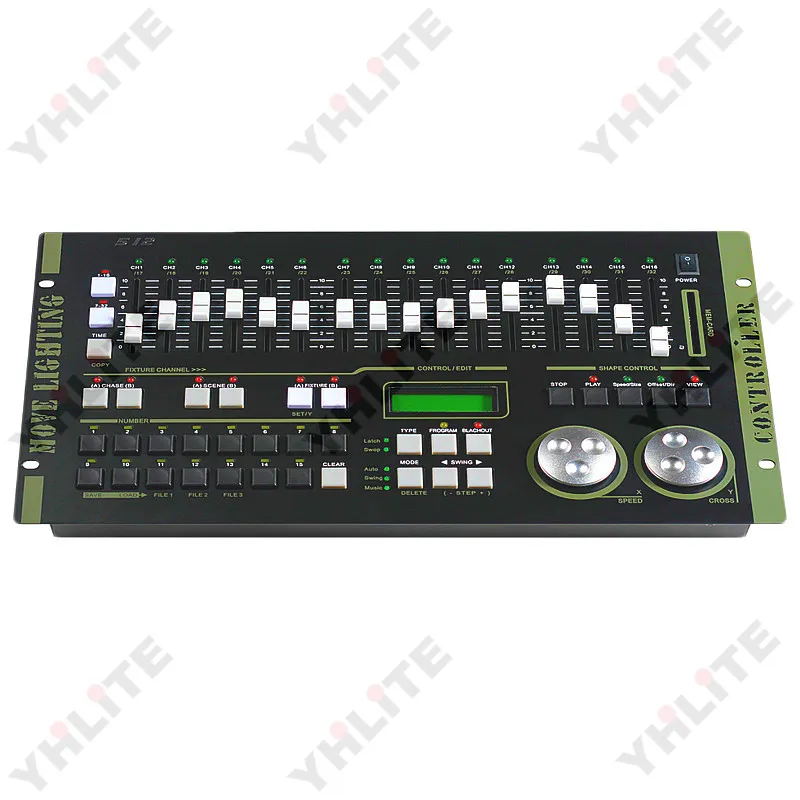 DMX240 Controlador preto dmx console de iluminação perfeito para iluminação de eventos DMX 512 controlador 384
