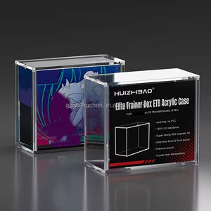 Boîte de rangement en acrylique pour boîte d'entraînement d'élite Pokémon TCG, <span class=keywords><strong>prix</strong></span> d'usine, transparente et polie, avec couvercle magnétique, boîte de rangement en acrylique pour boîte de booster Pokémon ETB - Product Image 3