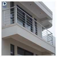 Système de garde-corps rond en acier inoxydable sur mesure pour escalier intérieur/extérieur, balcon, terrasse
