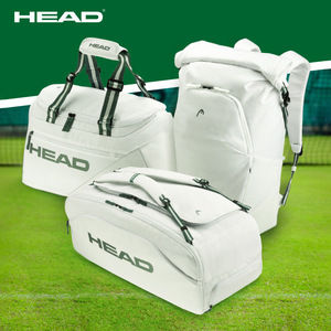 กระเป๋าเทนนิส Head haide Pro x wimbledon สีขาวสีเขียวรุ่นลิมิเต็ดอิดิชั่นดีโจควอริกกระเป๋าไม้ถือทำจากจีน - Product Image 1