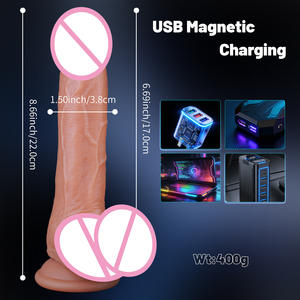 Electric <strong>Dildo</strong> Thick Black Long Female Thrusting Sex Toy Vibrating Massage Silicone Vibrator Huge Realistic Big <strong>Dildo</strong> for Woman - Product Image 5