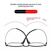 Gafas de Titanio Puro Ultraligeras 2026 para Hombre, con Bloqueo de Luz Azul UV400, Aptas para Lentes Graduadas, Montura Óptica Vintage Retro de Moda