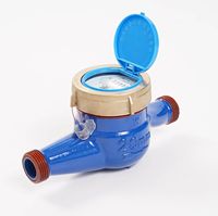 Compteur d'eau mécanique multi-jets à diamètre personnalisable en usine, type sec/humide, en fer