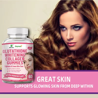 Capsules Gluta Glow Sparkle Complément Alimentaire Collagène Beauté Naturelle Éclaircissement de la Peau pour Femmes