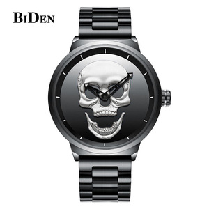 Top-tier men's <b>skull</b> <b>watch</b> with stainless steel strap waterproof steampunk style cool <b>skull</b> <b>watch</b> for men - Product Image 1