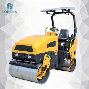 Rodillo Compactador de Doble Tambor LS30H de Alta Eficiencia, 3 Toneladas, 50KN de Fuerza, Compactación Rápida de Asfalto, Radio de Giro Corto - Product Image 1