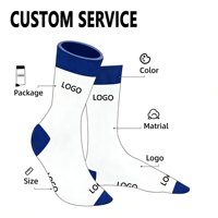 Chaussettes en coton pour homme, de haute qualité, tissées en jacquard, avec un design personnalisé, logo propre