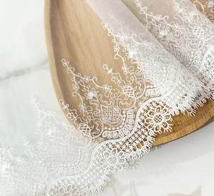 Zarif el yapımı çevre dostu ince iplik çiçek nakış örgü dantel 100% Polyester çocuk giyim konfeksiyon Lolita-HB008 - Product Image 6