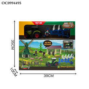 58 pièces réaliste modèle <span class=keywords><strong>tracteur</strong></span> <span class=keywords><strong>ferme</strong></span> maison <span class=keywords><strong>animaux</strong></span> ensemble enfants jouets <span class=keywords><strong>avec</strong></span> animal - Product Image 6