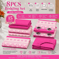 Ensemble de draps en microfibre 8 pièces, doux, à poches profondes, pour lits Queen et King Size, pour la maison et la chambre à coucher