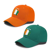 Cote D'Ivoir Football Team Cap Embroidered Logo Cotton 6-Panel 3Stars Cote D'Ivoire football Hat Ivory Coast Hat