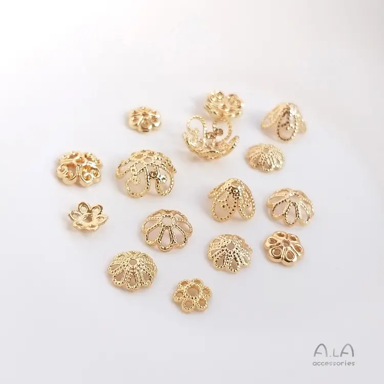 Wholesale Jewelry Spacer Components Flower Design Diy Jewelry Making Bead Spacer Accessories