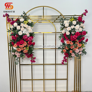 Arco Floral Decorativo para Entrada de Eventos de Boda de Primavera, 7 pies de Altura, con Flores Coloridas - Product Image 4