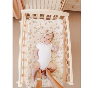 Coprisoggetto in mussola di cotone 100% copricerino in morbido e traspirante rosa floreale copri tavolo per bambine e ragazzi 2 Pack fodere per pannolini Chang - Product Image 6