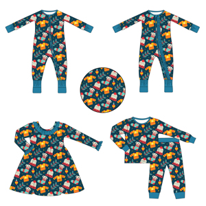Schattige Bamboe Pyjama Rits Effen Bamboe Baby Romper Jongen Custom Pasgeboren Kleding Baby Meisje Jumpsuits Playsuits Schattige Bamboe Pyjama - Product Image 1