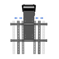 Support de plafond motorisé pour téléviseur 50-90 pouces avec télécommande électrique, rotation et réglage en hauteur, en acier laminé à froid