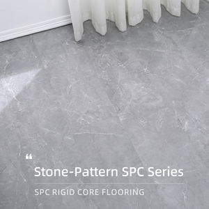 พื้น SPC หินผสมพลาสติก หนา 4 มม. ระบบล็อค ป้องกันการสึกหรอ กันรอยขีดข่วน กันน้ำ เป็นมิตรกับสิ่งแวดล้อม กันลื่น เหมาะสำหรับโรงเรียน โรงพยาบาล และบ้านเรือน - Product Image 2