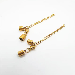 Đầu Kết Nối Trang Sức Diy Vòng Đeo Tay Bằng Thép Không Gỉ Vòng Cổ Dây Xô Tôm Hùm Clasp Set Với Chuỗi Mở Rộng Kết Thúc - Product Image 2