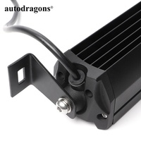 Barre lumineuse tout-terrain Autodragons à double rangée droite 22,4 pouces 120W, barres lumineuses LED pour camion 22,4 pouces pour Wrangler Tractor