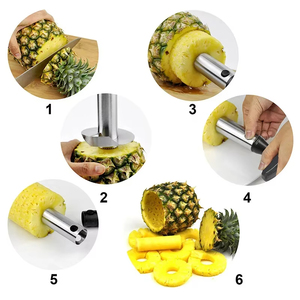 1 Uds rebanador de piña pelador de acero inoxidable fácil cortador de frutas Corer accesorios de cocina herramientas Gadgets - Product Image 5