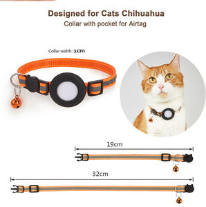 Directo de fábrica Nylon Air <span class=keywords><strong>Tag</strong></span> Stand <span class=keywords><strong>Dog</strong></span> Cat Collar Venta caliente reflectante con hebilla de seguridad impermeable Apple Air <span class=keywords><strong>Tag</strong></span> Compatible - Product Image 2