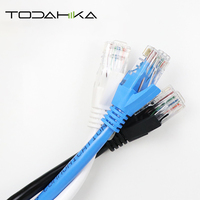 Kabel Patch tanpa solder 40Gbps 2000MHz S/FTP UTP Cat6 Cat6a Cat7 Cat 8 RJ45 kabel Lan Cat6e