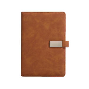 Bloc-notes de commerçant en gros, personnalisable, activité, cadeau haut de gamme, imitation cuir épais, A5, boucle magnétique - Product Image 4