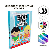 Cahier d'exercices personnalisé, reliure parfaite en couleur, couverture souple, livre éducatif pour enfants, impression en usine