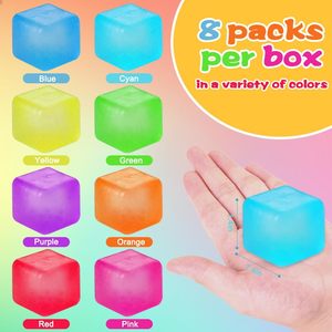 Balle en gelée arc-en-ciel à l'huile de coco, jouet sensoriel anti-stress, cadeau amusant pour fête d'anniversaire, soulagement de l'anxiété - Product Image 2