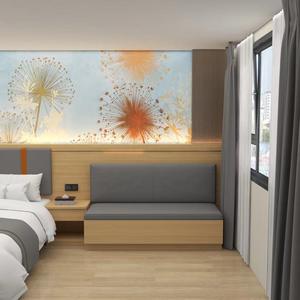 Modern Apartment <b>Hotel</b> Furnishing King Bed with Wood Frame <b>Bedroom</b> Furniture <b>Hotel</b> Furniture <b>Set</b> - Product Image 5