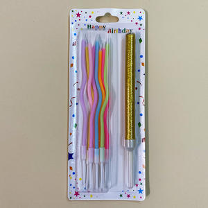 Kit de bougies <span class=keywords><strong>fontaine</strong></span> dorée Twisty Spiral Candles Cake Topper Sparkler pour la décoration d'anniversaire d'anniversaire de mariage d'anniversaire - Product Image 5