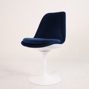 <span class=keywords><strong>Chaise</strong></span> Tulipe Style Moderne Aluminium Tissu Rembourrage Doux Fibre de Verre <span class=keywords><strong>Pied</strong></span> en <span class=keywords><strong>Fer</strong></span> Rond Pivotant Blanc <span class=keywords><strong>Chaise</strong></span> Antique Chaises de Salle à Manger - Product Image 5