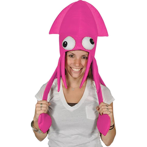 Usine personnalisé hommes femmes calmar chapeau coloré pieuvre chapeaux grand fou Animal de mer chapeau arc-en-ciel Costume accessoires - Product Image 4