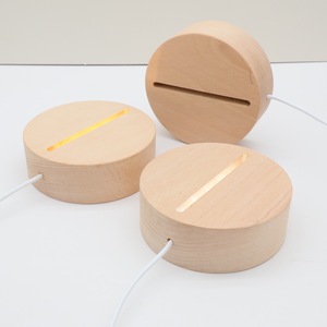 Acrylic <strong>Night</strong> Lamp Wood Base Use for Plaque Clock Neon Sign Led Menu Products Blank Acrylic <strong>Night</strong> Lights Showing Stand - Product Image 4