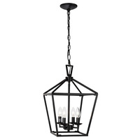 Lustre carré vintage en métal doré, cage à lanternes, 3 lumières, suspension à bougies pour îlot de cuisine, salle à manger, couloir, décoration intérieure