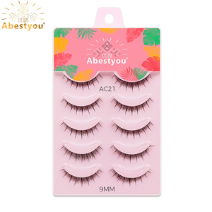 Abestyou OEM ODM Pestañas Postizas de Tira Completa para Maquillaje, Pestañas Sintéticas con Banda Transparente Invisible, Reutilizables, Libres de Crueldad Animal, Estilo <span class=keywords><strong>Manga</strong></span>, ¡Oferta Caliente! - Product Image 1
