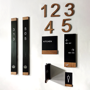 Ezd khách sạn wayfinding Hệ thống thiết kế trong nhà Directional wayfinding dấu hiệu xây dựng căn hộ cửa số cho khách sạn cửa dấu hiệu - Product Image 1