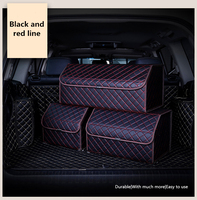 Boîte de conteneur de rangement de coffre de voiture en cuir PU pliable multifonction de qualité supérieure pour auto, coffre, véhicule SUV