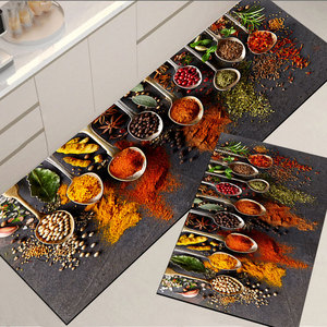 Ensemble de <span class=keywords><strong>tapis</strong></span> de <span class=keywords><strong>cuisine</strong></span> modernes en 2 pièces, <span class=keywords><strong>tapis</strong></span> de <span class=keywords><strong>cuisine</strong></span> antidérapants lavables et simples avec <span class=keywords><strong>tapis</strong></span> de sol imperméable, paillasson en mousse <span class=keywords><strong>plastique</strong></span> - Product Image 2