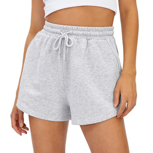 Shorts de sport pour femmes en tissu tricoté doux et respirant, à taille mi-haute, élastique, en Spandex/Polyester/Coton, écologique et à séchage rapide - Product Image 2