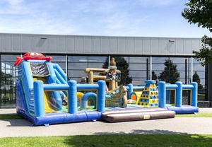 Tuỳ Chỉnh Thiết Kế <span class=keywords><strong>Happy</strong></span> House Inflatable <span class=keywords><strong>Castle</strong></span> Bouncer Slides Inflatable Fun City Sân Chơi Cho Công Viên Giải Trí - Product Image 3