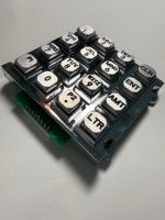 Teclado de Aleación de Zinc de 16 Teclas para Dispensador de Combustible, PCB Verde, Diseño de Teclado ATM, Protección IP65, Montaje Empotrado para Bomba de Gasolinera