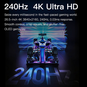 Moniteur de jeu et de bureau KUYCON Q27S 26,5 pouces 4K 240Hz avec écran Retina pour la photographie, la conception graphique, moniteur vertical en aluminium pour ordinateur de bureau - Product Image 5